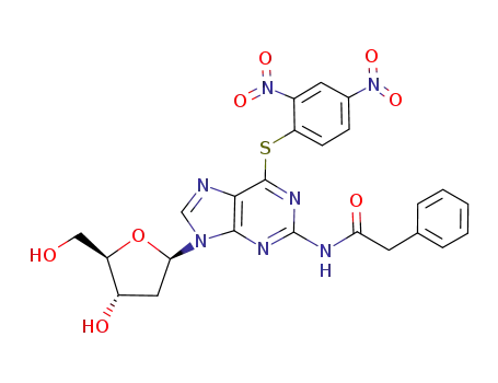 S6-(2,4-DINITROPHENYL)-N2-PHENYLACETYL-2''-DEOXYTHIOGUANOSINE