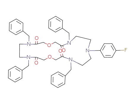 4,7,13,19-Tetrabenzyl-16-(4-fluoro-phenyl)-1,10-dioxa-4,7,13,16,19-pentaaza-cyclohenicosane-3,8,12,20-tetraone