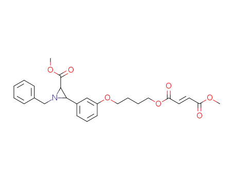 (E)-But-2-enedioic acid 4-[3-(1-benzyl-3-methoxycarbonyl-aziridin-2-yl)-phenoxy]-butyl ester methyl ester