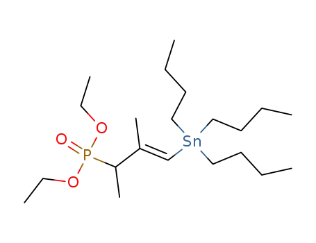 ((E)-1,2-Dimethyl-3-tributylstannanyl-allyl)-phosphonic acid diethyl ester