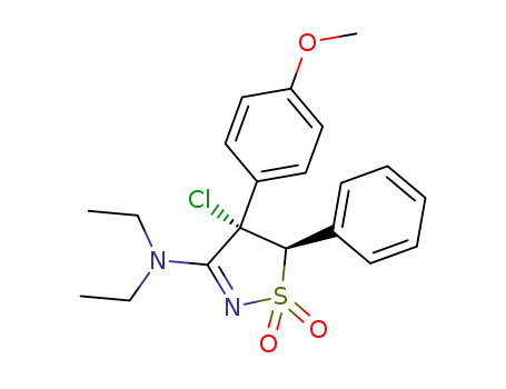 [(4S,5R)-4-Chloro-4-(4-methoxy-phenyl)-1,1-dioxo-5-phenyl-4,5-dihydro-1H-1λ<sup>6</sup>-isothiazol-3-yl]-diethyl-amine