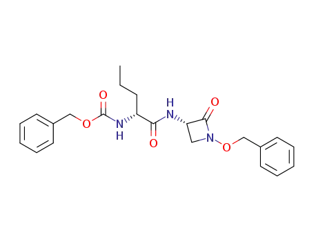 benzyl-<1(S)-<(1-benzyl-2-oxo-3(S)-azetidinyl)carbamoyl>butyl>-carbamate