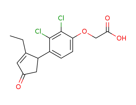 Acetic acid, [2,3-dichloro-4-(2-ethyl-4-oxo-2-cyclopenten-1-yl)phenoxy]-