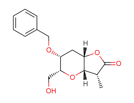 (3R,3aS,5R,6R,7aS)-6-Benzyloxy-5-hydroxymethyl-3-methyl-hexahydro-furo[3,2-b]pyran-2-one