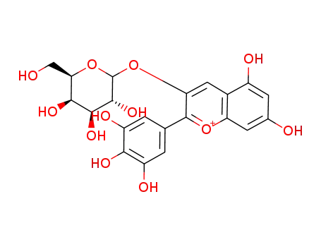 Delphinidin 3-galactoside cation