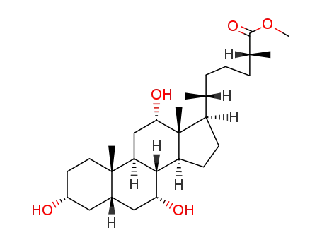 Cholestan-26-oic acid, 3,7,12-trihydroxy-, methyl ester,
(3a,5b,7a,12a,25R)-
