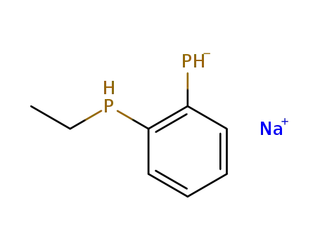 Phosphine, ethyl(2-phosphinophenyl)-, monosodium salt