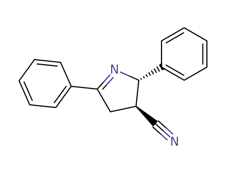 Molecular Structure of 41413-90-5 (2,5-Diphenyl-3,4-dihydro-2H-pyrrole-3-carbonitrile)