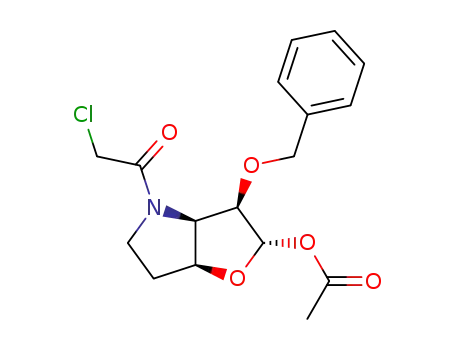 Acetic acid (2S,3R,3aR,6aS)-3-benzyloxy-4-(2-chloro-acetyl)-hexahydro-furo[3,2-b]pyrrol-2-yl ester
