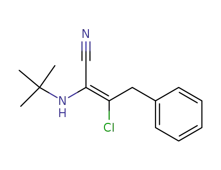 Z-2-t-butylamino-3-chloro4-phenyl-2-butenenitrile