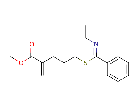 5-(N-Ethyl-benzimidoylsulfanyl)-2-methylene-pentanoic acid methyl ester