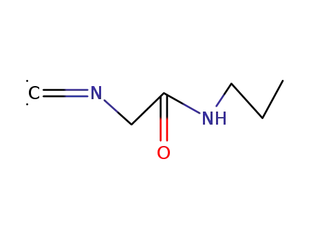 Molecular Structure of 63348-59-4 (Acetamide, 2-isocyano-N-propyl-)