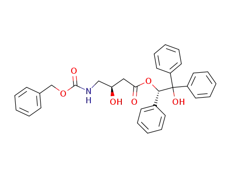 (1'S,3R)-4-<(Benzyloxycarbonyl)amino>-3-hydroxybutanoic acid 2'-hydroxy-1',2',2'-triphenylethyl ester