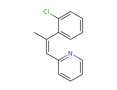 Molecular Structure of 141945-40-6 (Pyridine, 2-[2-(2-chlorophenyl)-1-propenyl]-, (Z)-)