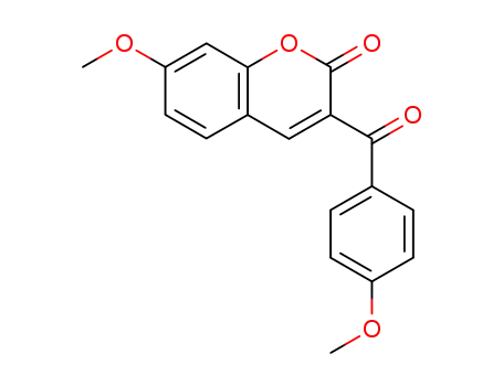 2H-1-Benzopyran-2-one, 7-methoxy-3-(4-methoxybenzoyl)-