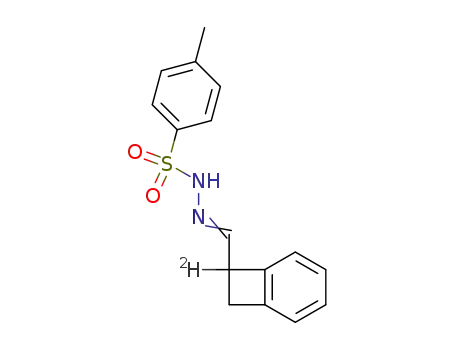 Molecular Structure of 78926-39-3 (benzocyclobutene-1-carboxaldehyde1-1-D<sub>1</sub> p-toluenesulphonylhydrazone)