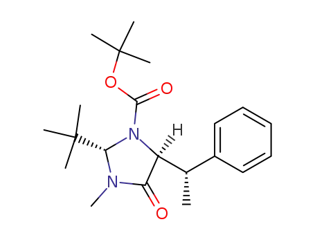 (2S,5S,1'S)-2-t-butyl-1-t-butyloxycarbonyl-3-methyl-5-(1-methyl-benzyl)-4-imidazolidinone