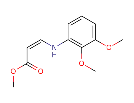 Molecular Structure of 99878-74-7 (cis methyl 3-(2,3-dimethoxyanilino)acrylate)
