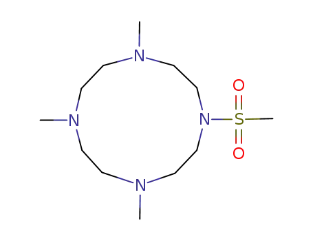 Molecular Structure of 99892-22-5 (1,4,7,10-Tetraazacyclododecane, 1,4,7-trimethyl-10-(methylsulfonyl)-)