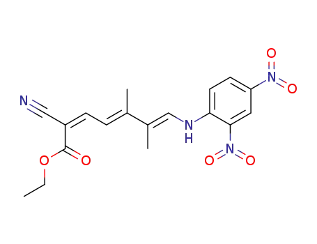 2-cyano-5,6-dimethyl-7-(2,4-dinitroanilino)-heptatrienoic acid ethylester