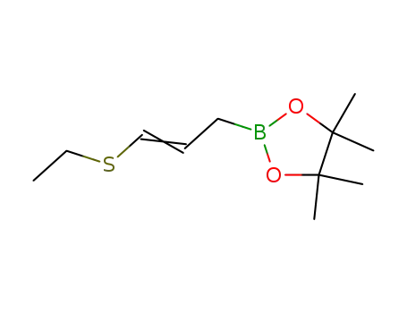 Molecular Structure of 77902-53-5 (1,3,2-Dioxaborolane, 2-[3-(ethylthio)-2-propenyl]-4,4,5,5-tetramethyl-,
(E)-)
