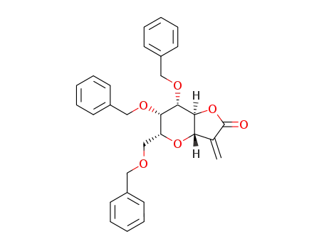 (3aS,5R,6S,7S,7aS)-6,7-Bis-benzyloxy-5-benzyloxymethyl-3-methylene-hexahydro-furo[3,2-b]pyran-2-one