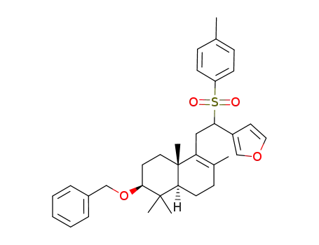 (4aR,6S,8aS)-3,4,4a,5,6,7,8,8a-octahydro-6-benzyloxy-1-<2-(3-furyl)-2-p-tosylethyl>-2,5,5,8a-tetramethylnaphthalene
