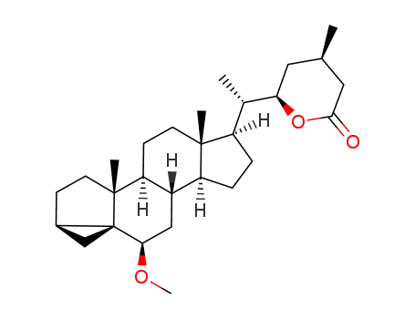 (4R,6R)-6-[(S)-1-((1aR,3aR,3bS,5aS,6R,8aS,8bS,10R,10aR)-10-Methoxy-3a,5a-dimethyl-hexadecahydro-cyclopenta[a]cyclopropa[2,3]cyclopenta[1,2-f]naphthalen-6-yl)-ethyl]-4-methyl-tetrahydro-pyran-2-one