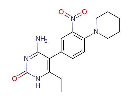 4-Amino-6-ethyl-5-(3-nitro-4-piperidin-1-yl-phenyl)-1H-pyrimidin-2-one