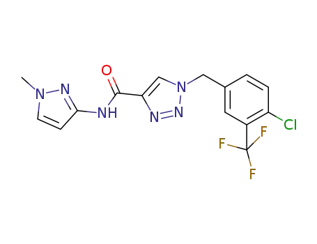 C<sub>15</sub>H<sub>12</sub>ClF<sub>3</sub>N<sub>6</sub>O