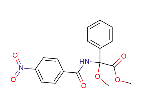 α-methoxy-N-(4-nitrobenzoyl)-phenylglycine methyl ester