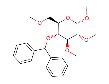 methyl 4-O-diphenylmethyl-2,3,6-tri-O-methyl-α-D-glucopyranoside