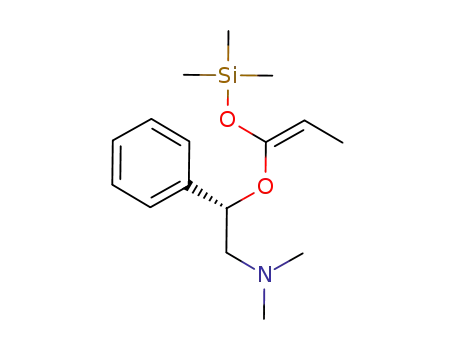 Molecular Structure of 127677-14-9 (Dimethyl-[(S)-2-phenyl-2-((E)-1-trimethylsilanyloxy-propenyloxy)-ethyl]-amine)