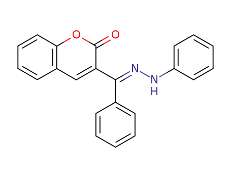 Molecular Structure of 100008-87-5 (3-benzoylcoumarin phenylhydrazone)