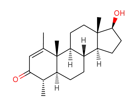 Molecular Structure of 127557-37-3 (17β-hydroxy-1,4α-dimethyl-5α-androst-1-en-3-one)