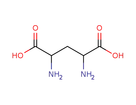 Molecular Structure of 1421-04-1 (DL-2,4-Diaminoglutaric acid)