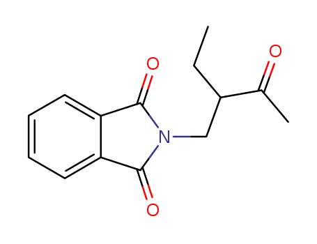 Molecular Structure of 113807-41-3 (1H-Isoindole-1,3(2H)-dione, 2-(2-ethyl-3-oxobutyl)-)