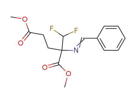 Glutamic acid, 2-(difluoromethyl)-N-(phenylmethylene)-, dimethyl ester