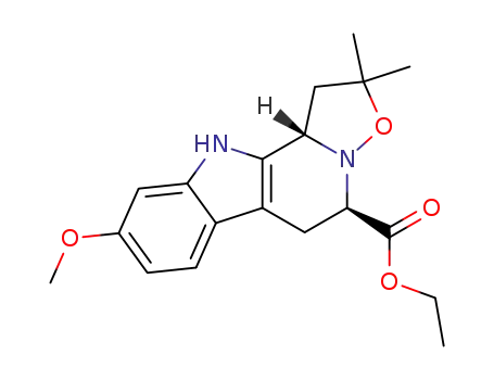 2,2-dimethyl-5-(ethoxycarbonyl)-9-methoxy-4,5,6,11b-tetrahydro-isoxazolidin<2,3-a>-β-carboline