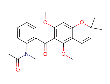 6-(2-N,N-acetylmethylaminobenzoyl)-5,7-dimethoxy-2,2-dimethylchromene