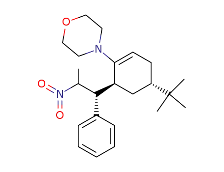 4-[(4S,6S)-4-tert-Butyl-6-((R)-2-nitro-1-phenyl-propyl)-cyclohex-1-enyl]-morpholine