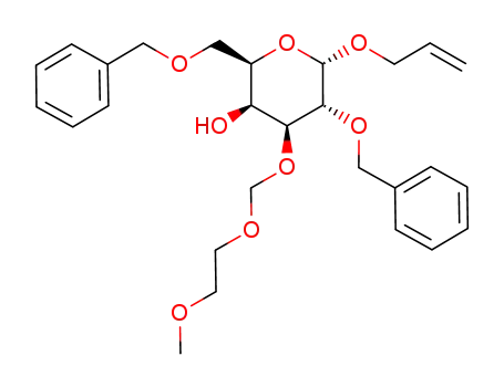 allyl 2,6-di-O-benzyl-3-O-(2-methoxyethoxy)methyl-α-D-galactopyranoside