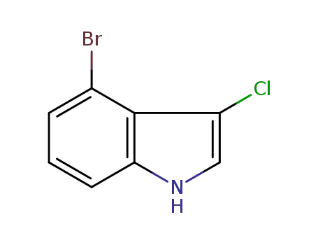 Molecular Structure of 1216305-58-6 (4-bromo-3-chloro-1H-indole)