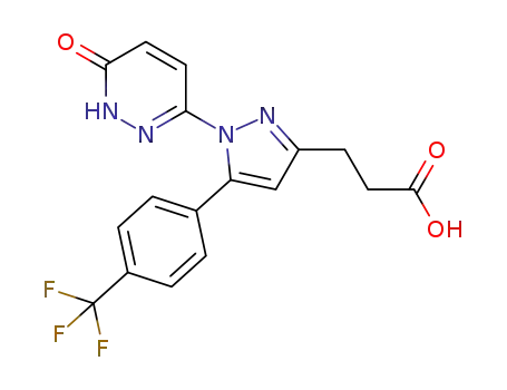 C<sub>17</sub>H<sub>13</sub>F<sub>3</sub>N<sub>4</sub>O<sub>3</sub>
