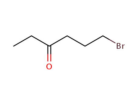 Molecular Structure of 20434-22-4 (3-Hexanone, 6-bromo-)
