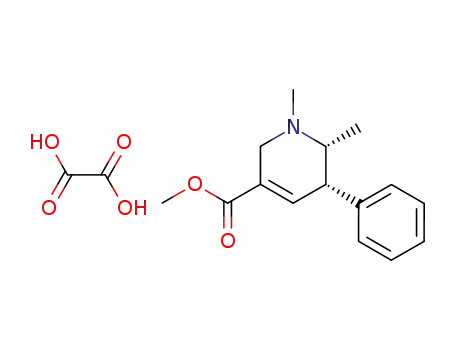 1,2-dimethyl-5-methoxycarbonyl-3-phenyl-1,2,3,6-tetrahydopyridinium oxalate