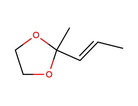 1,3-Dioxolane, 2-methyl-2-(1-propenyl)-, (E)-