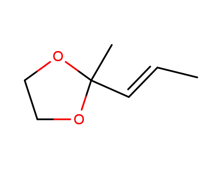 1,3-Dioxolane, 2-methyl-2-(1-propenyl)-, (E)-