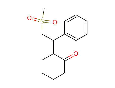 2-(2-Methylsulfonyl-1-phenylaethyl)cyclohexanon