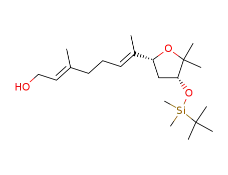 (2E,6E,1'R,4'R)-(+)-7-(4'-t-butyldimethylsilyloxy-3',3'-dimethyl-2'-oxacyclopentyl)-3,7-dimethyl-2,6-heptadien-1-ol